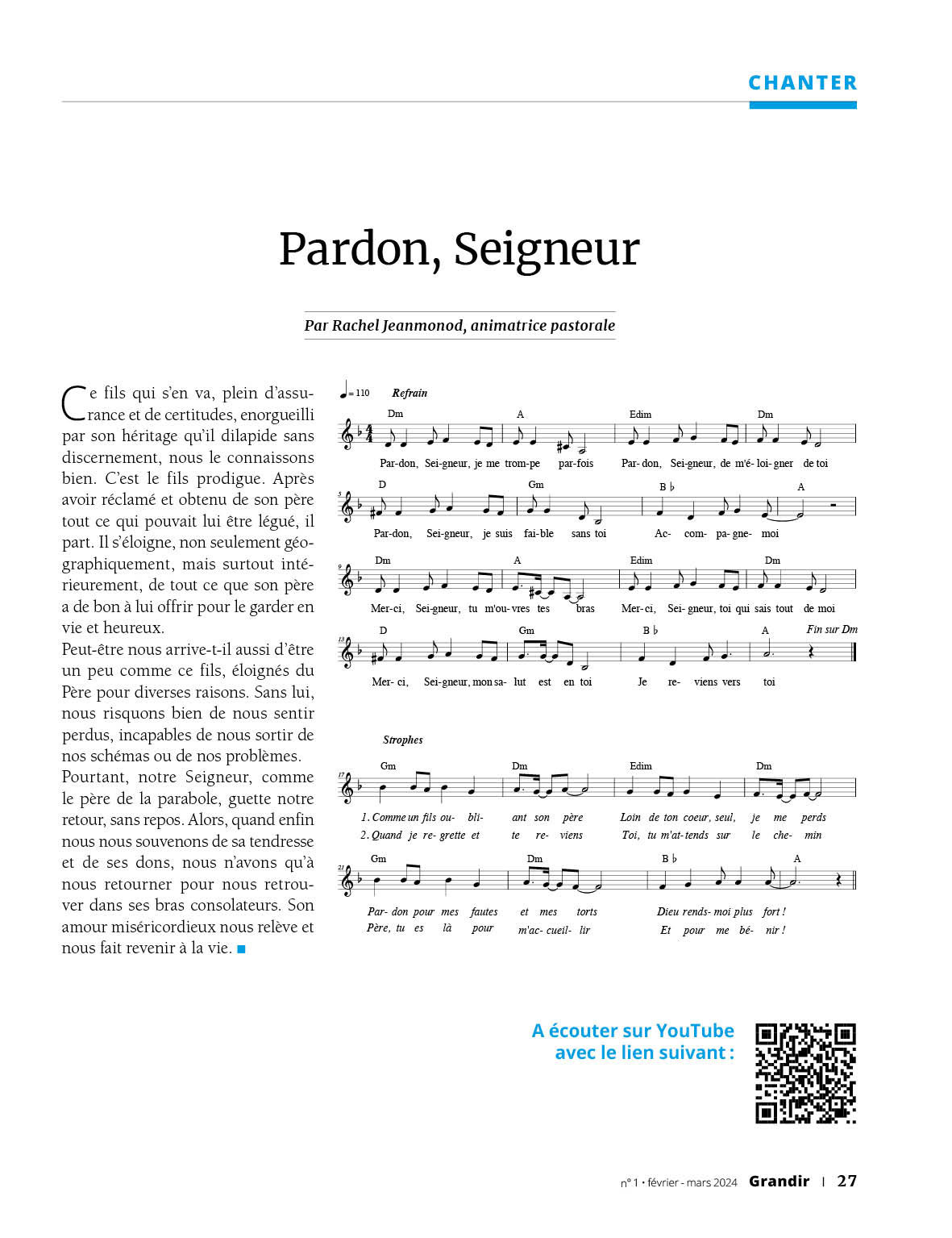 Revue Grandir